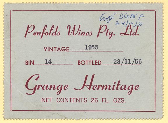 1955 Grange label