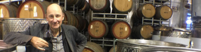 David Farmer in the Glug winery