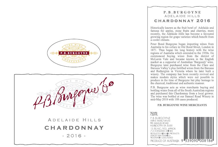 P.B.Burgoyne Chardonnay