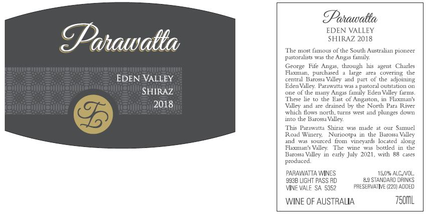 Parawatta Eden Valley Shiraz