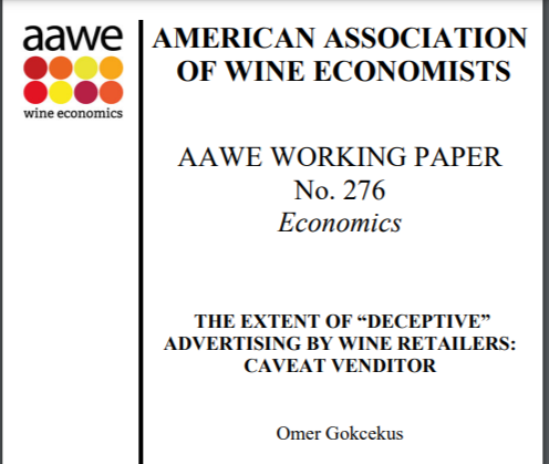 Widespread deceptive advertising by wine retailers