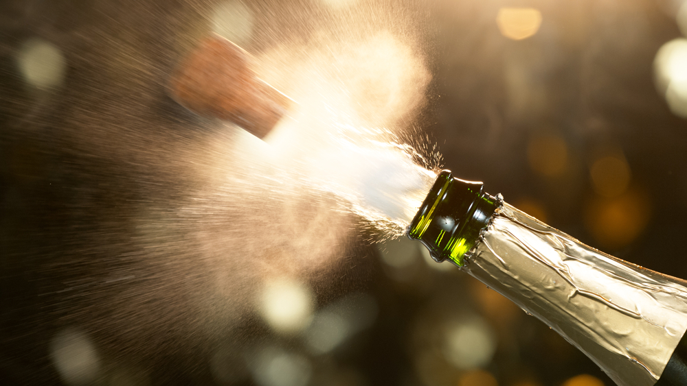 Cheers not tears: champagne corks and eye injury