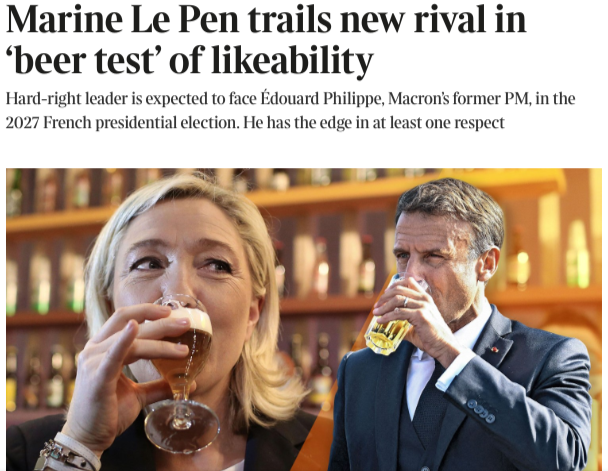 The French favour beer over wine?